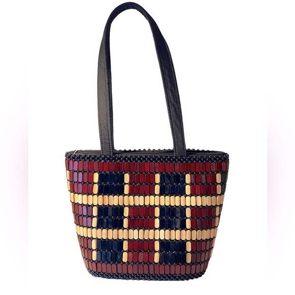 Handmade from Bamboo & Beads Shoulder Bag New - Picture 1 of 6